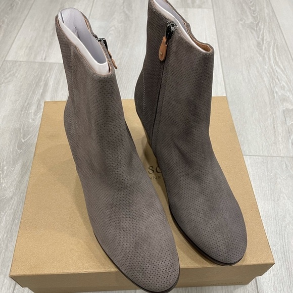 Gentle Souls Blaise Wedge Bootie 2 Concrete 9 - Picture 2 of 9
